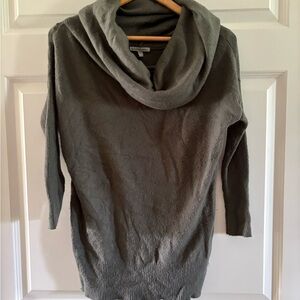 Green Cowl Neck Women's Sweater